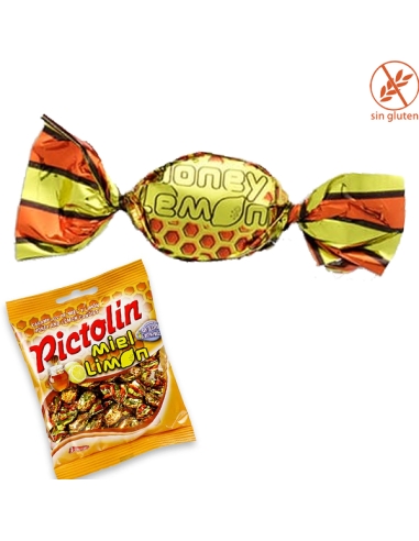 Caramelos Pictolín sabor Miel y Limón 100gr 12 Bolsitas Intervan