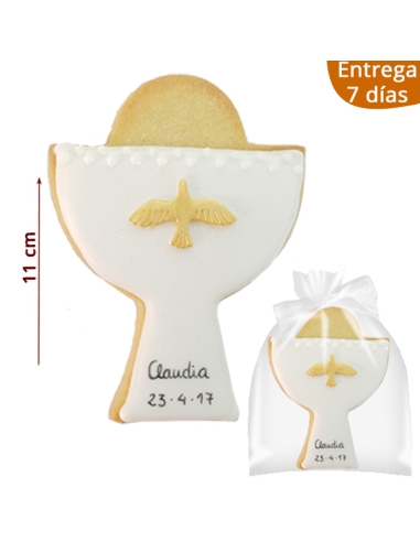 Galletas Decoradas Comunión Cáliz Personalizado