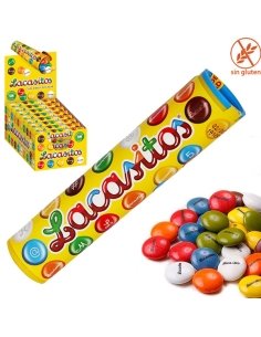 Tubos de Lacasitos 20gr 24uds Chocolates Lacasa
