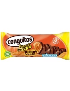 Conguitos 2 Barritas Cream duo Crema Cacahuete 46gr 16 Bolsitas