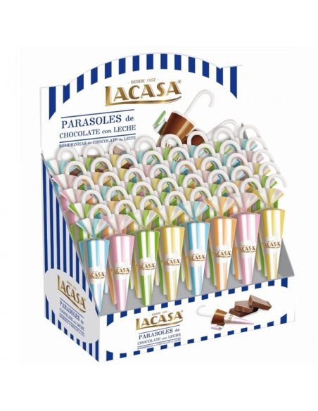 Maxi Paraguas Chocolates Lacasa 35G 40uds