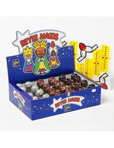 Reyes Magos de Chocolate 24uds Bombonería Uña