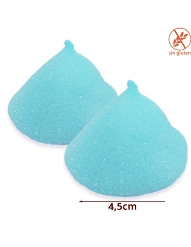 Nubes Top Mallows color Azul Celeste sabor fresa 100uds