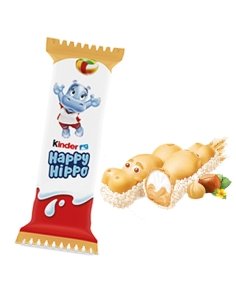 Chocolatina Kinder Happy Hipo avellana 28uds