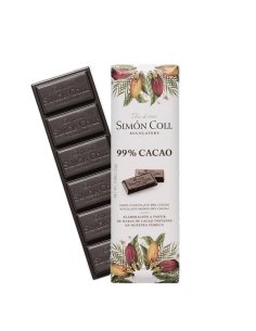 Chocolatina Chocolate Negro 99% 25gr 14uds Simón Coll