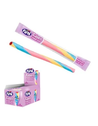 Tubos colores envueltos Inside Out 125uds Fini Golosinas