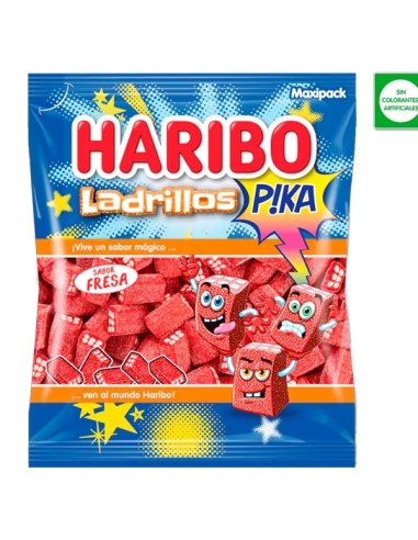Regaliz Ladrillos Pica Fresa 1Kg Maxipack chuches Haribo