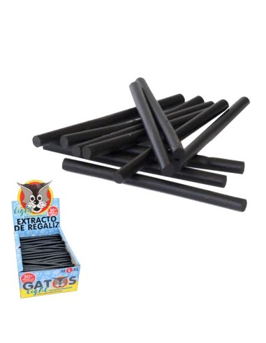 Barras de Regaliz Gato Negro Light L Grande 200uds Saet Sweets