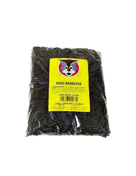 Mini Barritas Regaliz dulce 1,5 Kg Saet Sweets