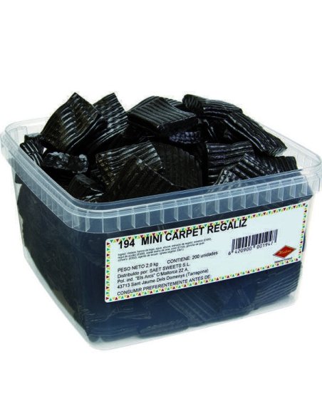 Mini Bar Regaliz tacos 2Kgs (130uds aprox) Halva Finlandés