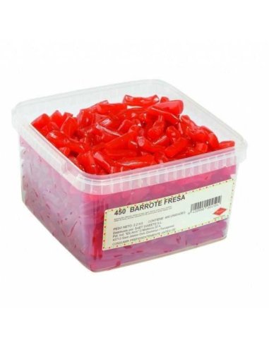 Barrote Regaliz Dulce de Fresa 2,2Kg (400uds aprox) Halva Finlandés