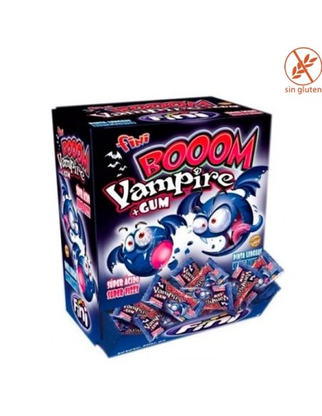Chicles Booom Vampiro Pintalenguas 200uds Fini Golosinas