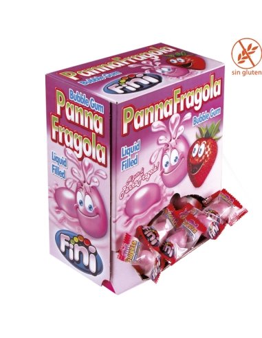 Chicles rellenos Panna Fragola 200uds Fini Golosinas