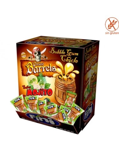Chicle relleno Barrilete Pirata sabor Mojito 200uds Fini Golosinas