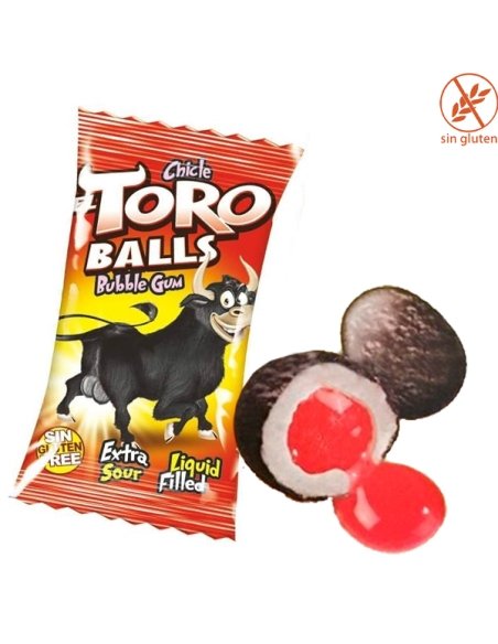 Chicles rellenos con forma Bolas de Toro 200uds Fini Golosinas