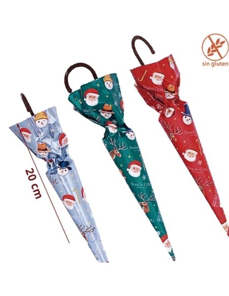 Sombrillas Chocolate Navidad 35Gr 30uds Simón Coll