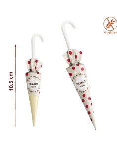 Paraguas Pequeños Chocolate Blanco 10gr 32uds Simón Coll