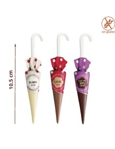 Paraguas Chocolate 3 Sabores 10gr 32uds Simón Coll