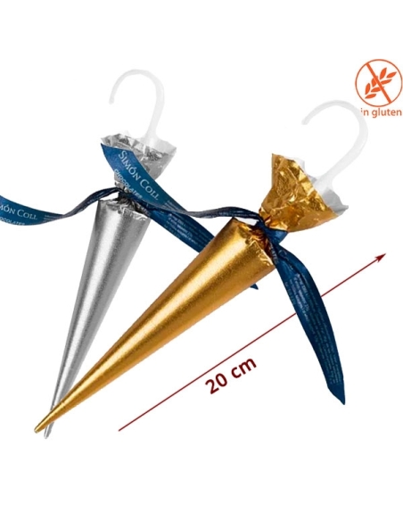 Paraguas Chocolate Gigantes Oro y Plata 35gr 24uds Simón Coll