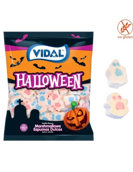 Nubes chuches Fantasmas Halloween 1Kg Vidal Golosinas (145uds aprox)