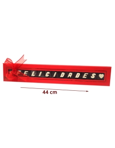 Estuche Bombones Letras "Felicidades" 82gr Chocoday