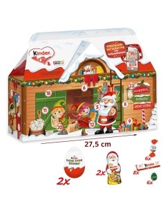 Calendario Adviento Chocolate Casa Kinder 3D 234gr