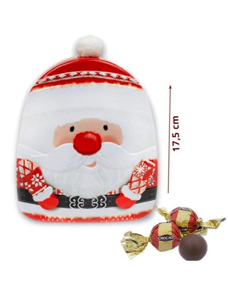 Caja Bombones lata Papa Noel Bobble 150gr Chocoday