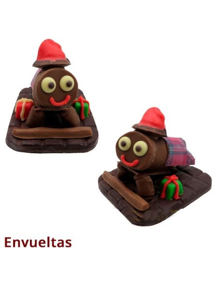Cagatió de Chocolate Navidad 8uds envueltas