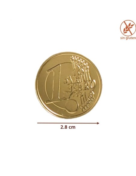 Moneda Chocolate pequeña 28mm 300uds Simón Coll