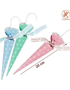 Paraguas de Chocolate Gigantes Colores Pastel 35gr 24uds Simón Coll