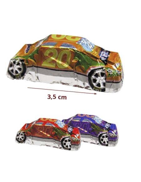 Mini Coches de Chocolate Sucedáneo 100Uds Sidral