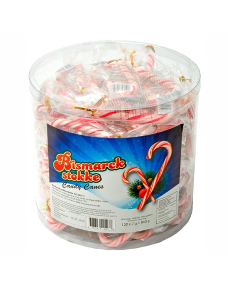 Bastones Navidad Pequeños de Caramelo 7 gr 120uds Candy Canes