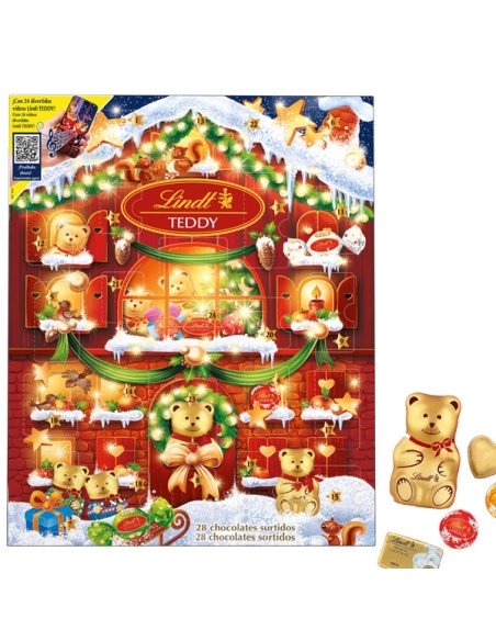 Calendario de chocolate de Osos de Lindt 170gr