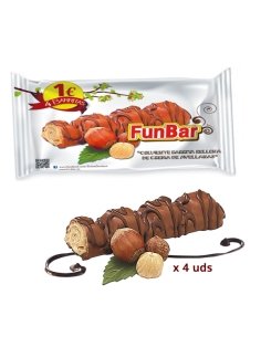 Snack Chocolate de 4 Barritas Funbar 104uds