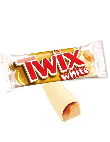 Chocolatina Twix White Chocolate Blanco 46gr 30uds