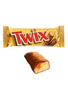 Chocolatina Twix chocolate 50gr 25uds