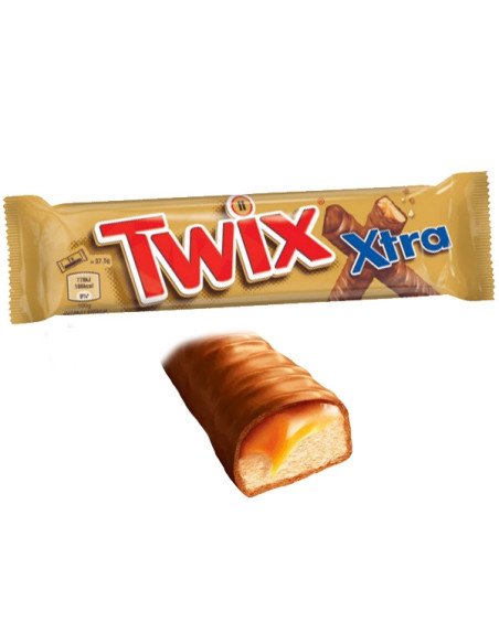 Chocolatina XXL Twix XTRA chocolate 75gr 30uds