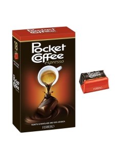 Caja Bombones Pocket Coffe Ferrero T18  (18 bombones)