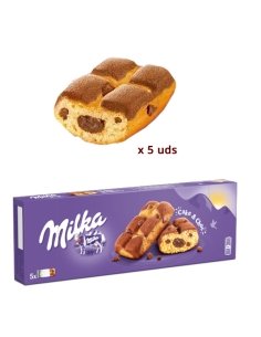Caja Bizcocho Milka Cake & Choc 175gr 1ud (5 trozos)