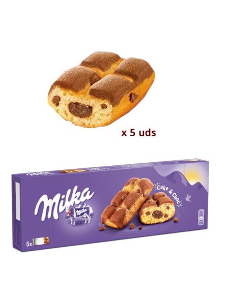 Caja Bizcocho Milka Cake & Choc 175gr 1ud (5 trozos)