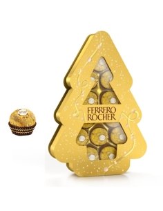 Caja Bombones Árbol Navidad Ferrero Rocher T-12 (12 bombones)
