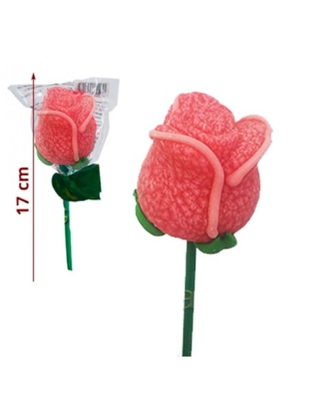 Piruletas forma de Rosa de Caramelo 45gr 18uds Sidral