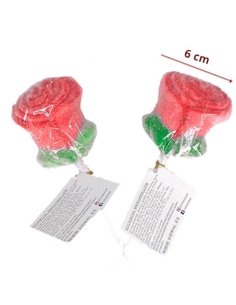 Piruletas forma de Rosas de Nubes 28gr 16uds Sidral