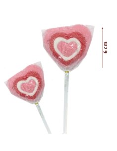 Piruletas Nubes Corazón Nubes 28gr 16uds Sidral