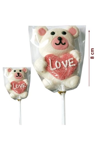 Piruletas Oso Enamorado de Nube 30gr 16uds Sidral