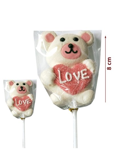 Piruletas Oso Enamorado de Nube 30gr 16uds Sidral