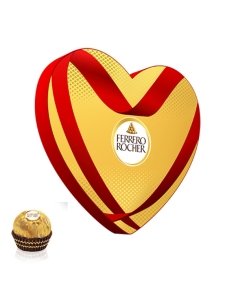 Caja Corazón Bombones Ferrero Rocher T-8