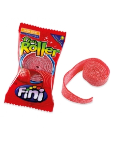 Roller Fresa lenguas de regaliz envueltas 40uds Fini Golosinas