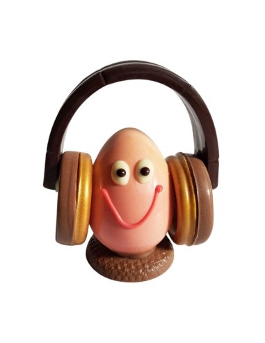 Mona de Pascua Chocolate Huevo con Auriculares 120gr Agaraagar