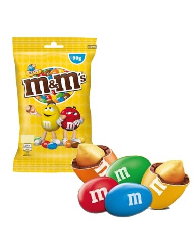 M&M's Cacahuete con Chocolate 16 Bolsitas de 90gr